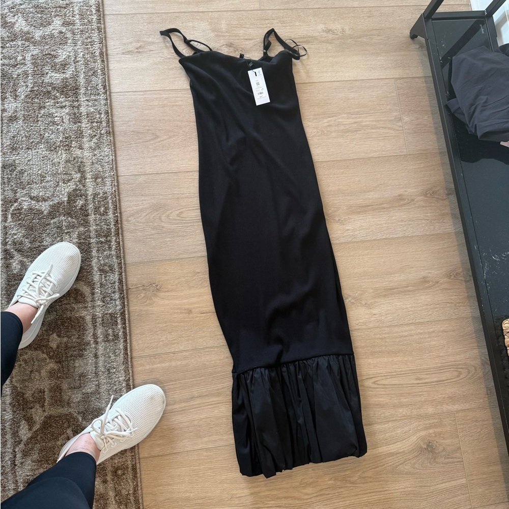 Dynamite Black Ribbed Dress